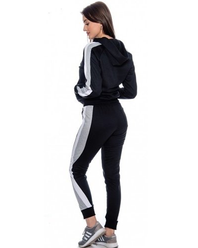 Nike Womens Essential Colorblock Full-Zip Fleece Hoodie & Pants Set