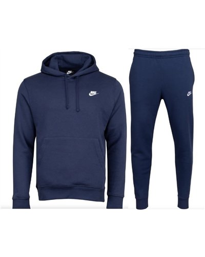 Nike Sportswear Club Fleece Men's Pullover Hoodie & Pants Set Navy