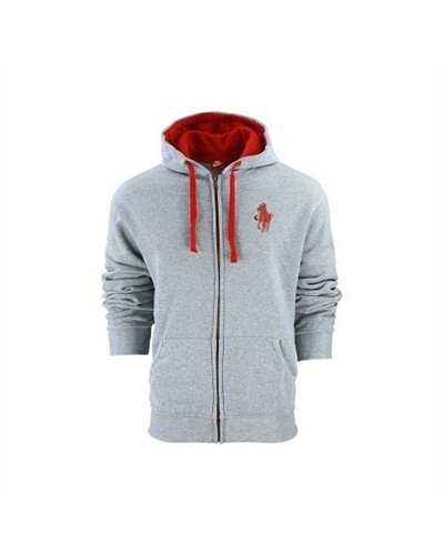 Polo Ralph Lauren Colorblock Fleece Zip Hoodie & Pants Set Gray