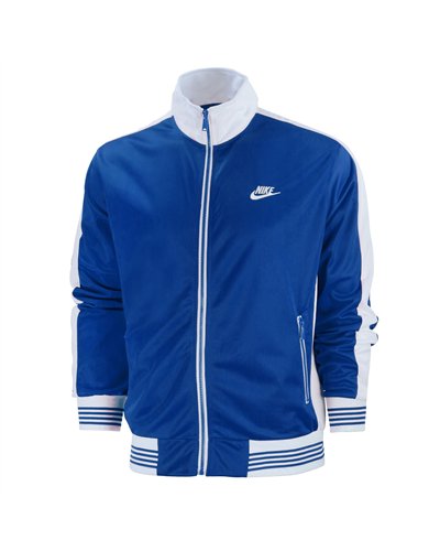 Nike Sportswear  Men's Knit Track Suite 2 Pc Set Royal/White
