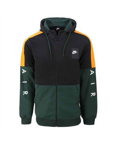 Nike Patch Sportswear Club Fleece Colorblock  Zip  Hoodie & Pants Set