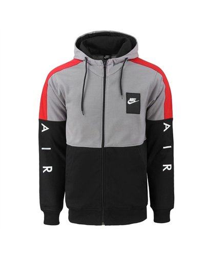 Nike Patch Sportswear Club Fleece Colorblock  Zip  Hoodie & Pants Set