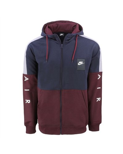 Nike Patch Sportswear Club Fleece Colorblock  Zip  Hoodie & Pants Set