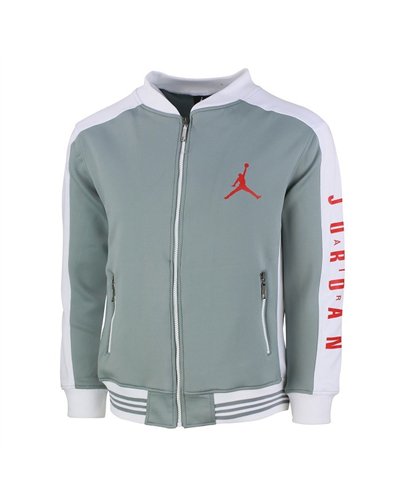 Nike Jordan Men's Cotton Zip Jacket & Pants Set Gray