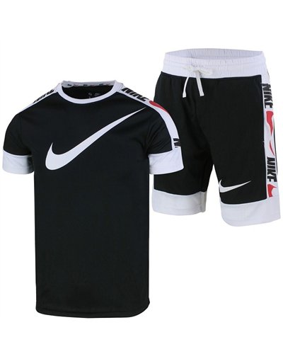Nike Swoosh Men's Sport Dri-Fit Shorts & T Shirt 2 Pc Set