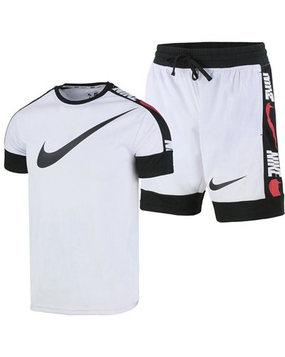 Nike Swoosh Men's Sport Dri-Fit Shorts & T Shirt 2 Pc Set