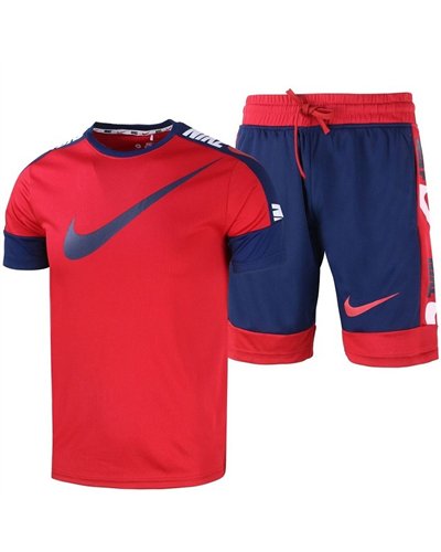 Nike Swoosh Men's Sport Dri-Fit Shorts & T Shirt 2 Pc Set