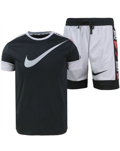 Nike Swoosh Men's Sport Dri-Fit Shorts & T Shirt 2 Pc Set
