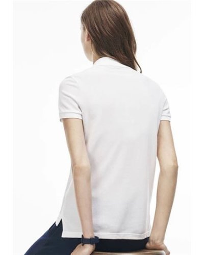 Lacoste Womens Classic Short Sleeve Polo Shirt - White