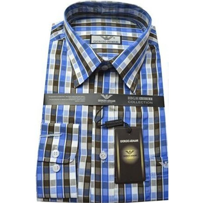 Giorgio Armani Men's Plat Button Down