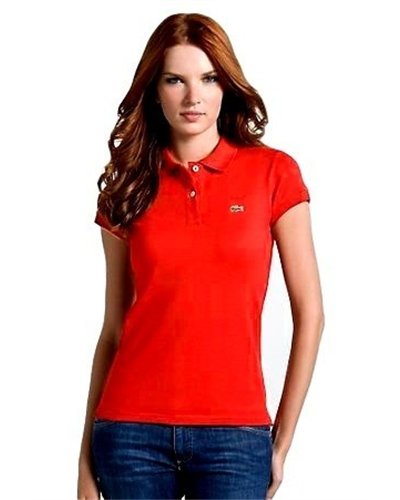 Lacoste Womens Classic Short Sleeve Polo Shirt - Red