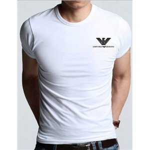 Armani Men's Crew neck Tee Shirt White
