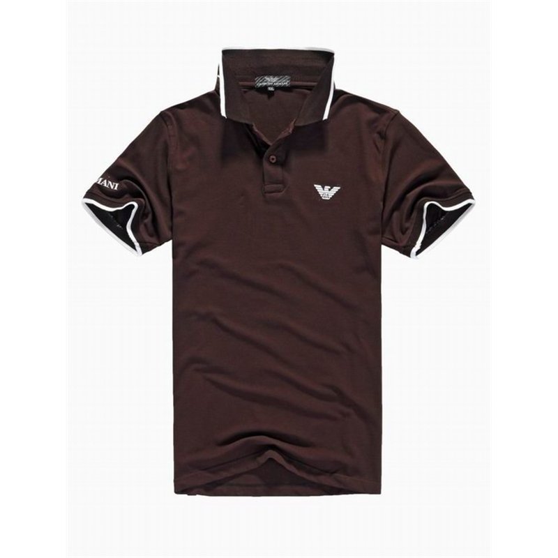Armani men's Polo Shirt  Heather Brown