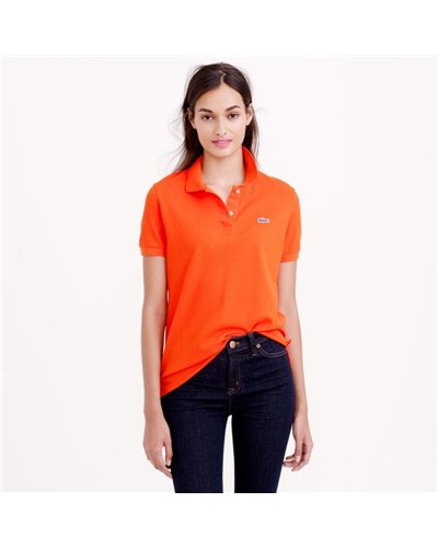 Lacoste Womens Classic Short Sleeve Polo Shirt - Orange