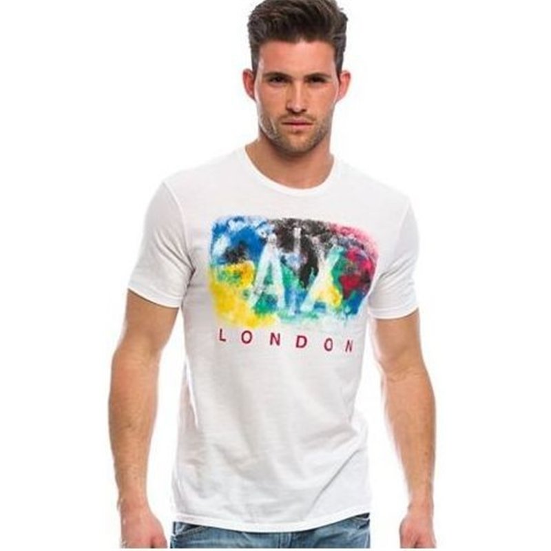 Armani Men's Tee Shirt In AX  White