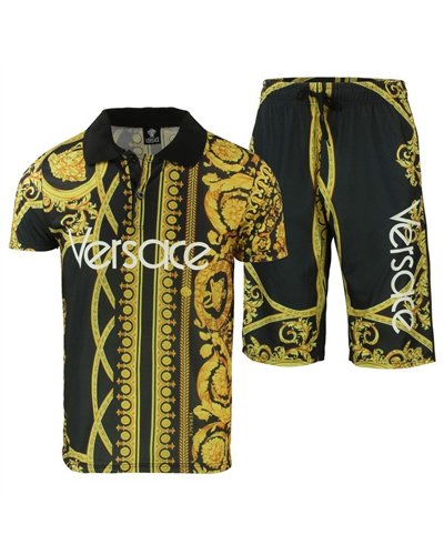 Versace Men's Polo Shirt & Short Set
