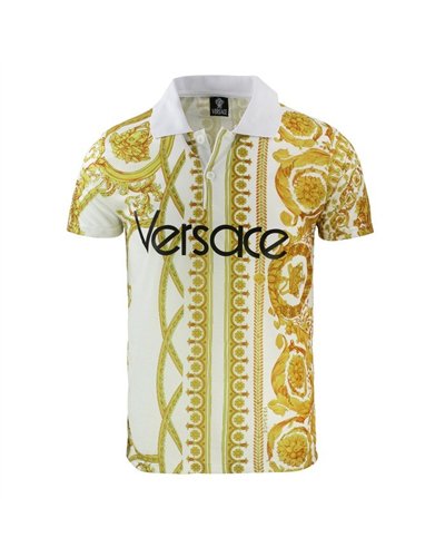 Versace Men's Polo Shirt & Short Set White