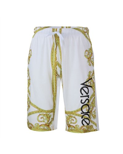 Versace Men's Polo Shirt & Short Set White