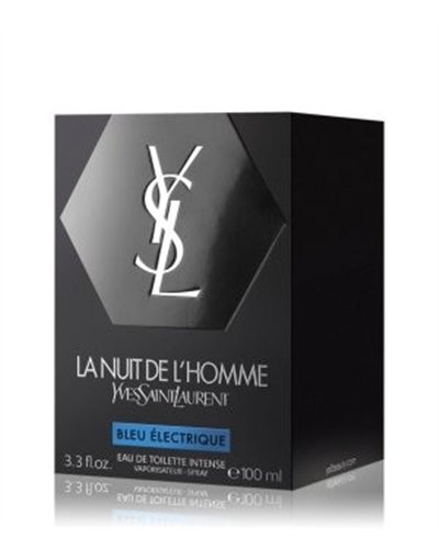 Yves Saint Laurent La Nuit De L'Homme Bleu Electrique Eau De Toilette for Men 3.3 Oz 100 Ml
