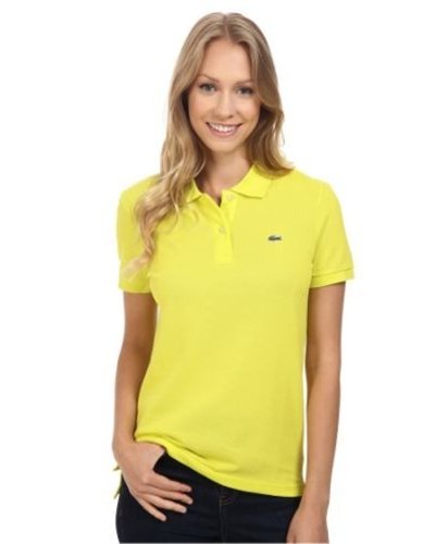 Lacoste Womens Classic Short Sleeve Polo Shirt - Yellow