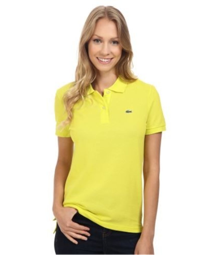 Lacoste Womens Classic Short Sleeve Polo Shirt - Yellow
