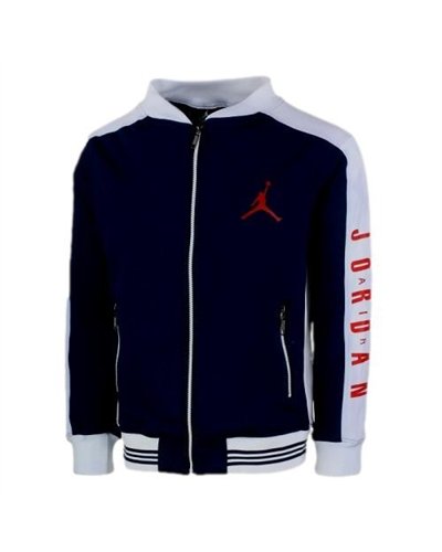 Nike Jordan Men's Cotton Zip Jacket & Pants Set Black/White