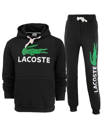 Lacoste Men’s Cotton Fleece Pullover Hoodie & Pants Set