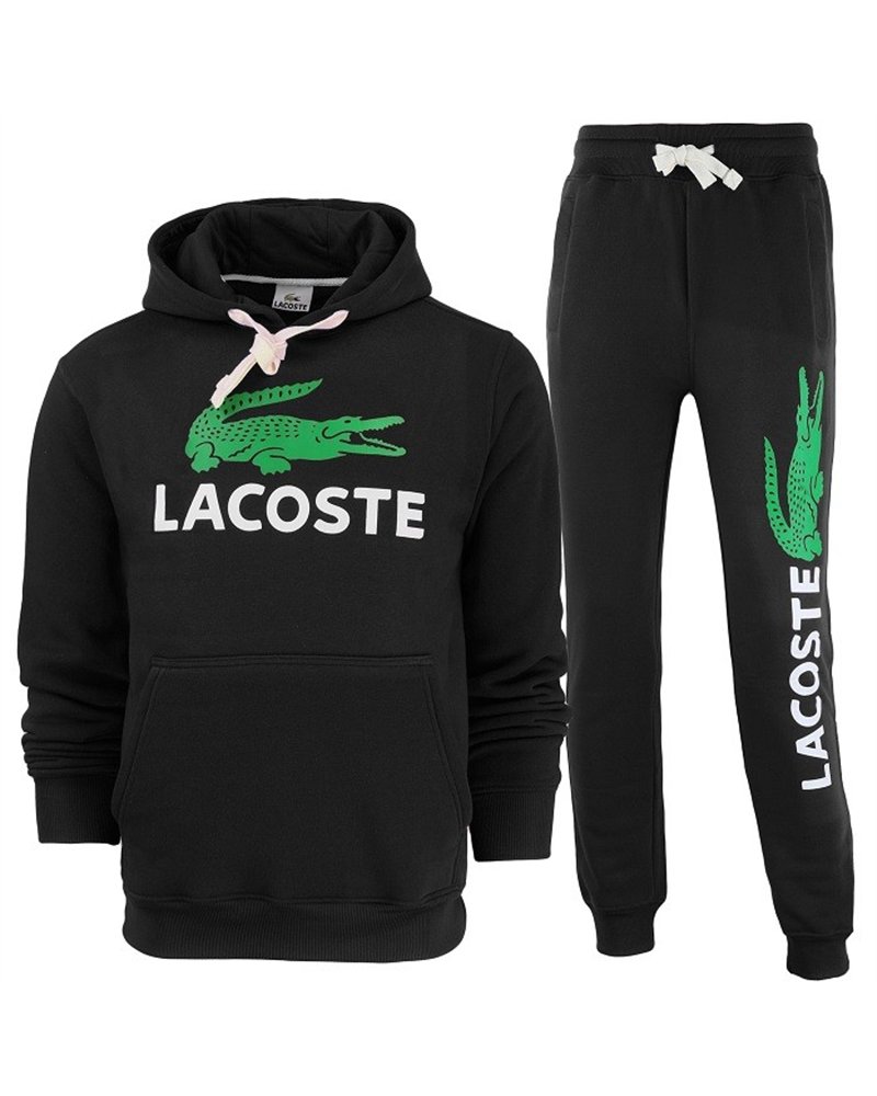 Lacoste Men’s Cotton Fleece Pullover Hoodie & Pants Set