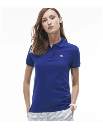 Lacoste Womens Classic Short Sleeve Polo Shirt - Royal
