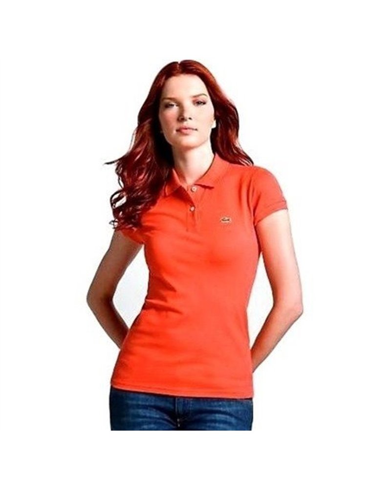 Lacoste Womens Classic Short Sleeve Polo Shirt - Terocota