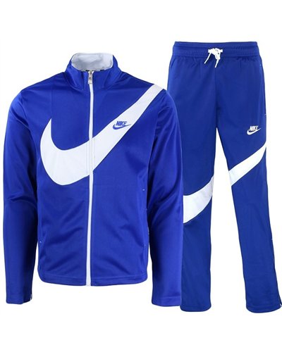 Nike Sportswear Swoosh  2 Piece Tracksuit Royal/White/