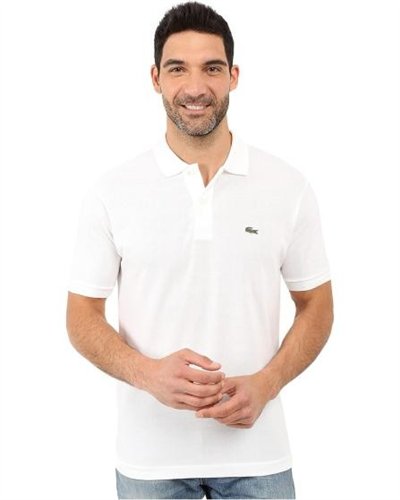 Lacoste Men's Pique Polo Shirt  White