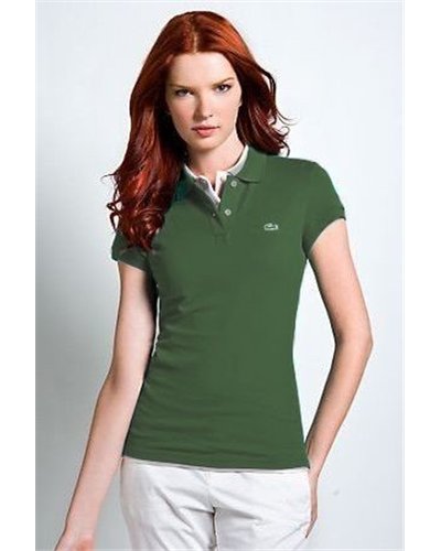 Lacoste Womens Classic Short Sleeve Polo Shirt - Olive
