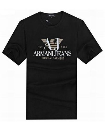 Armani Tee Shirt In Black