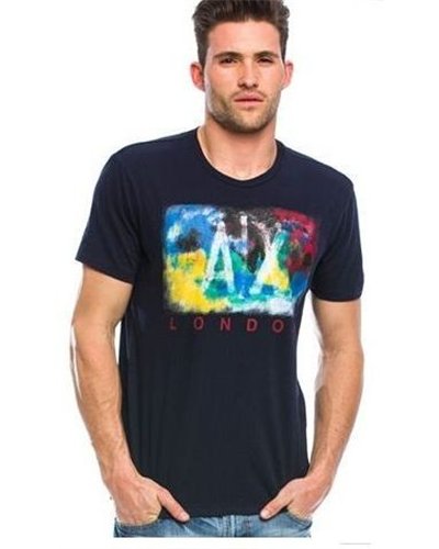 Armani Men's  Tee Shirt In AX  Black