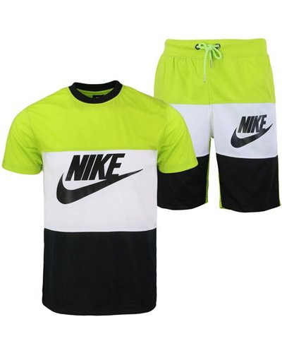 Nike Men's Colorblock Swoosh Top & Short Set