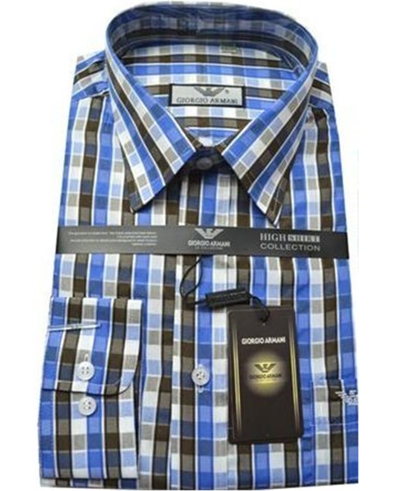 Giorgio Armani Men's Plat Button Down