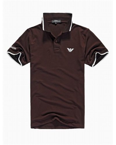 Armani men's Polo Shirt  Heather Brown