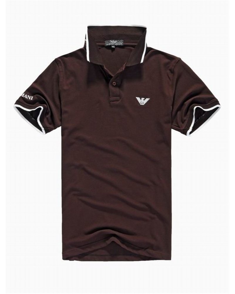 Armani men's Polo Shirt  Heather Brown