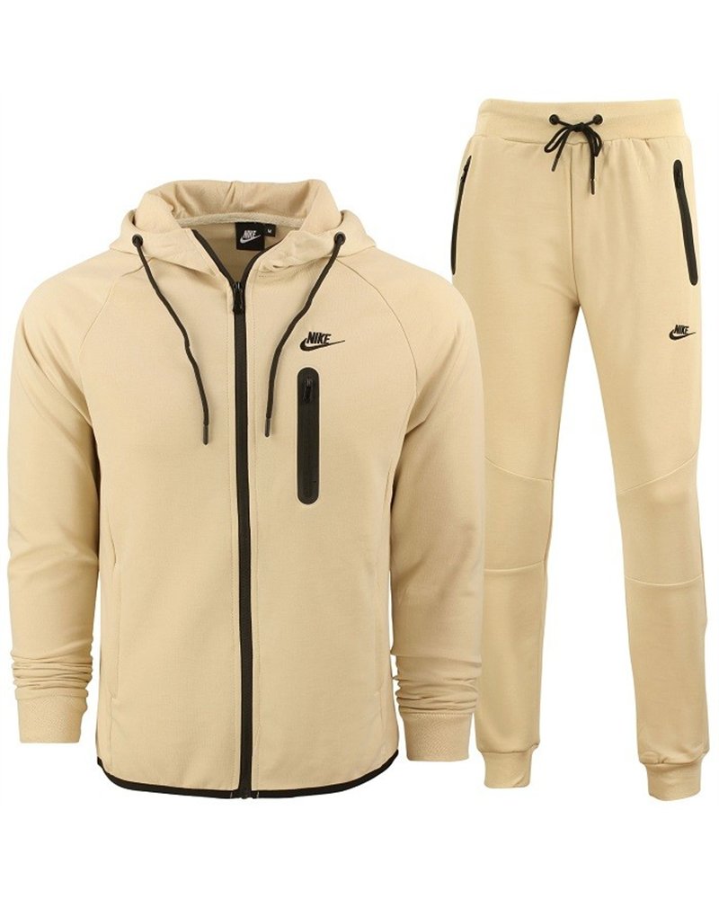 Nike Sportswear Tech Fleece Hoodie & Pants Men's Khaki