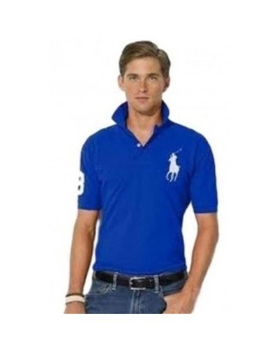Polo Ralph Lauren Men's Custom-Fit Big Pony Mesh Polo Shirt - Black
