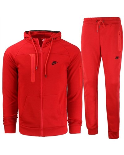 Nike Sportswear Tech Fleece Hoodie & Pants Men's Red