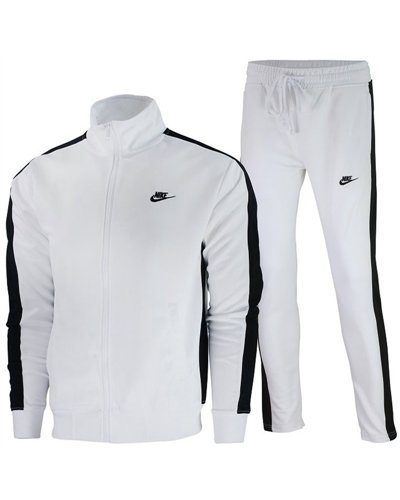 Nike Men's Knit Tracksuit 2 piece Set White/Black