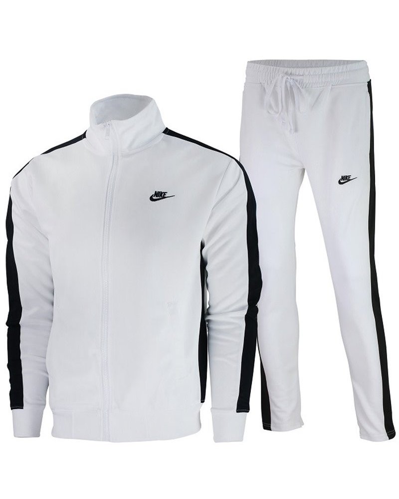 Nike Men's Knit Tracksuit 2 piece Set White/Black