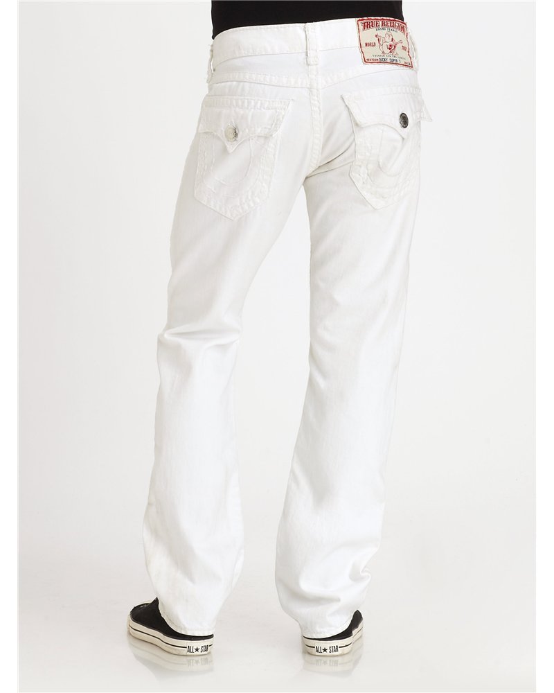 True Religion Billy Super T Men's White