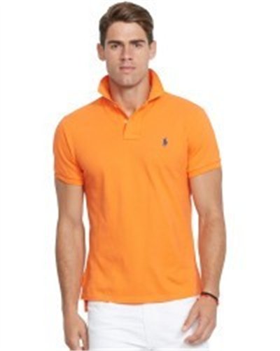 Polo Ralph Lauren Classic-Fit Mesh Polo Orange
