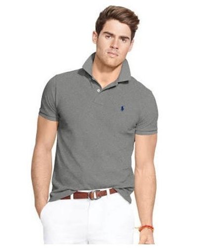 Polo Ralph Lauren  Men's Classic-Fit  Polo Shirt Heather Grey