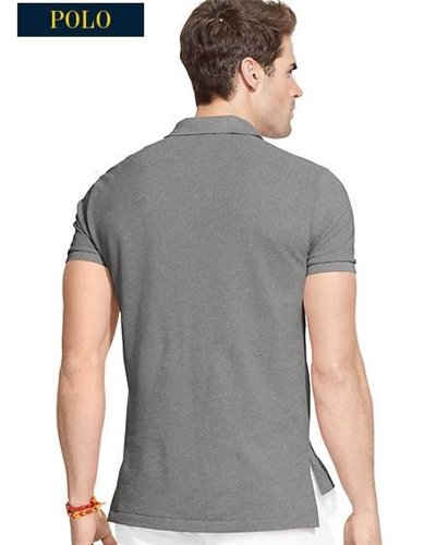 Polo Ralph Lauren  Men's Classic-Fit  Polo Shirt Heather Grey