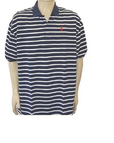 Ralph Lauren Stripe Polo Shirt Navy/White Stripe