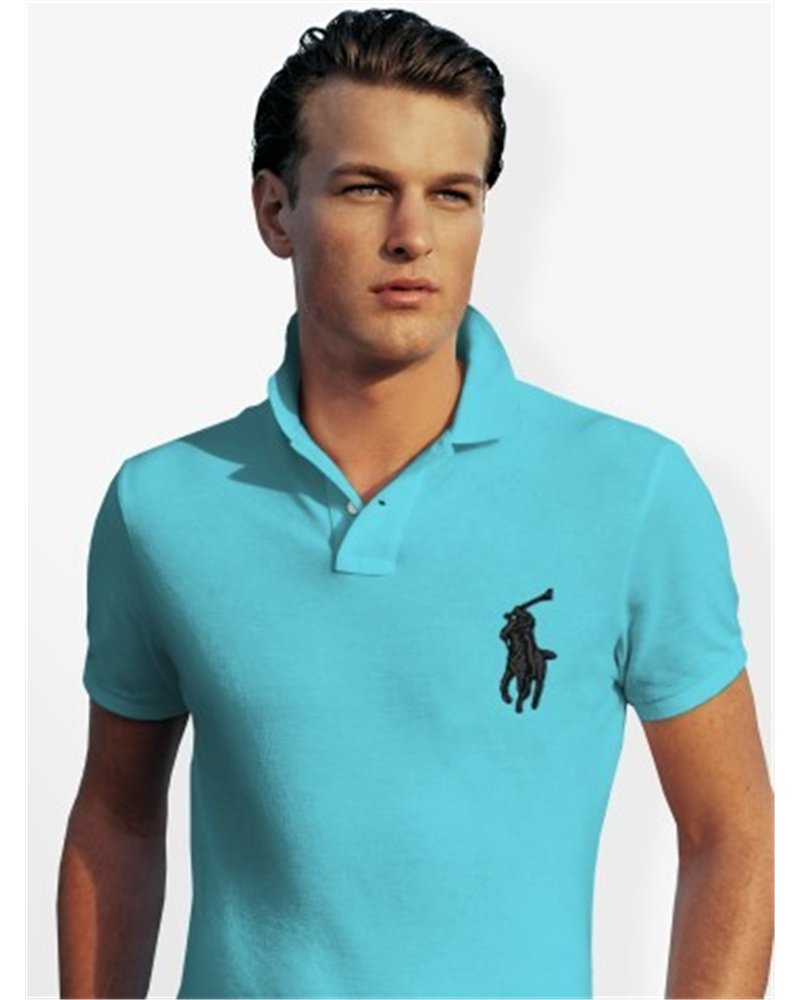 Ralph Lauren Big Pony 3 Short Sleeve Polo Shirt - Turquoise